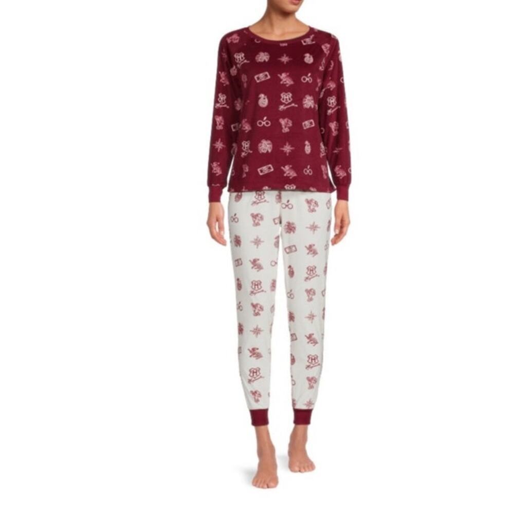 Warner Bros. Harry Potter Women's Plush Sleepwear Pajama Set, M